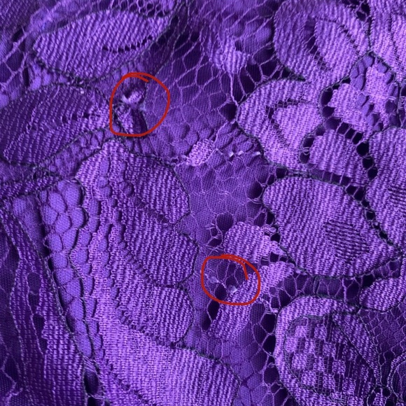 Pierre Balmain Purple Lace One Shoulder Dress - Picture 11 of 15